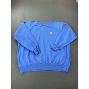 Big Bud Press Sweatshirt Mens 3XL Blue Pullover Heavyweight Oversized Fleece